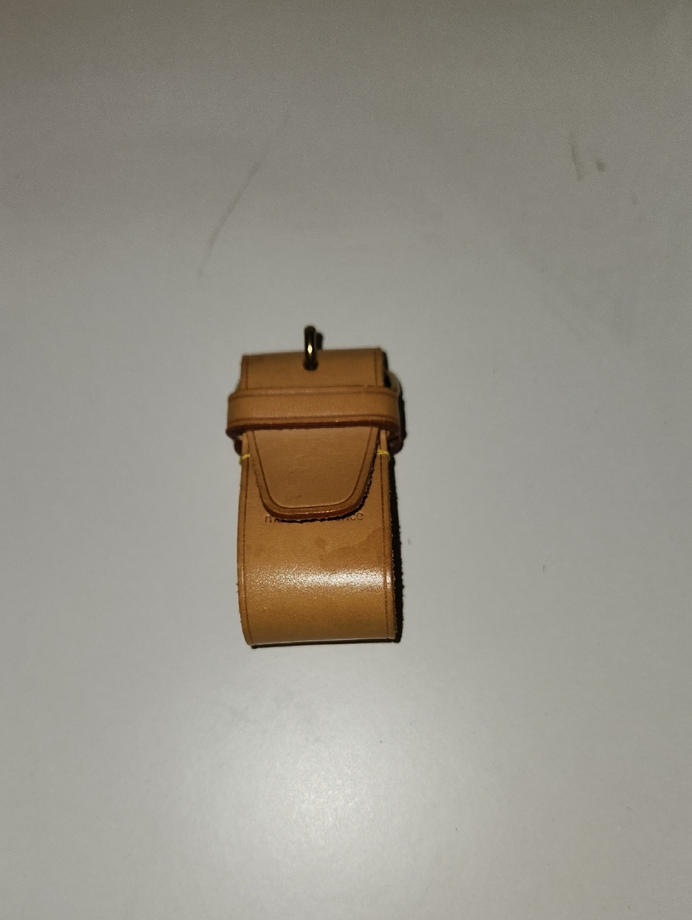 Louis Vuitton Natural Vachetta Leather Stamp Detail